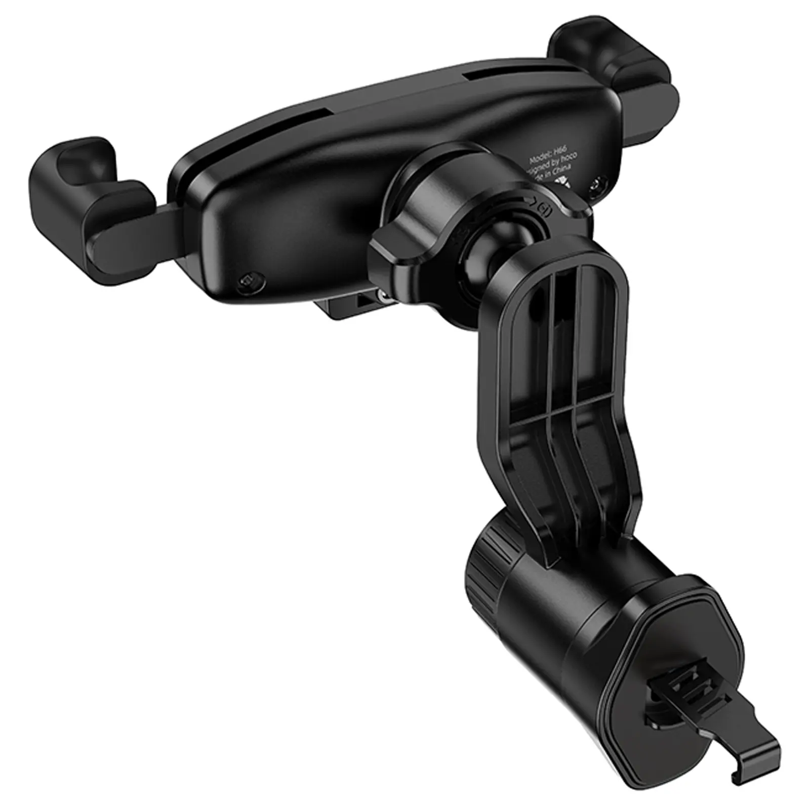 Автотримач Hoco H66 Gamble gravity linkage (air outlet), Black 1, купити оптом з доставкою