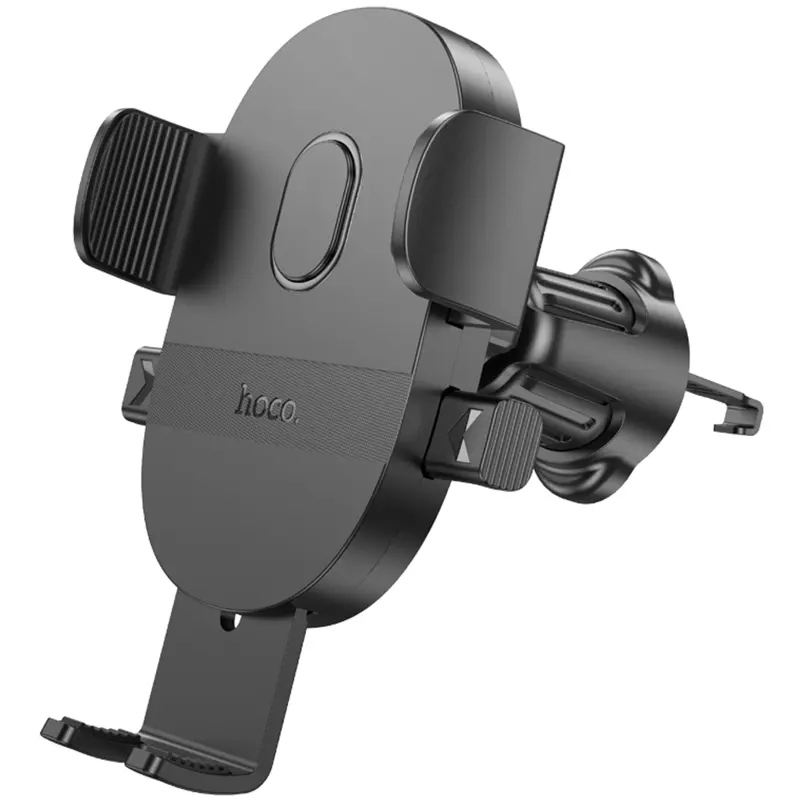 Автодержатель Hoco H18 Mighty one-button (air outlet), Black 2, купить оптом с доставкой