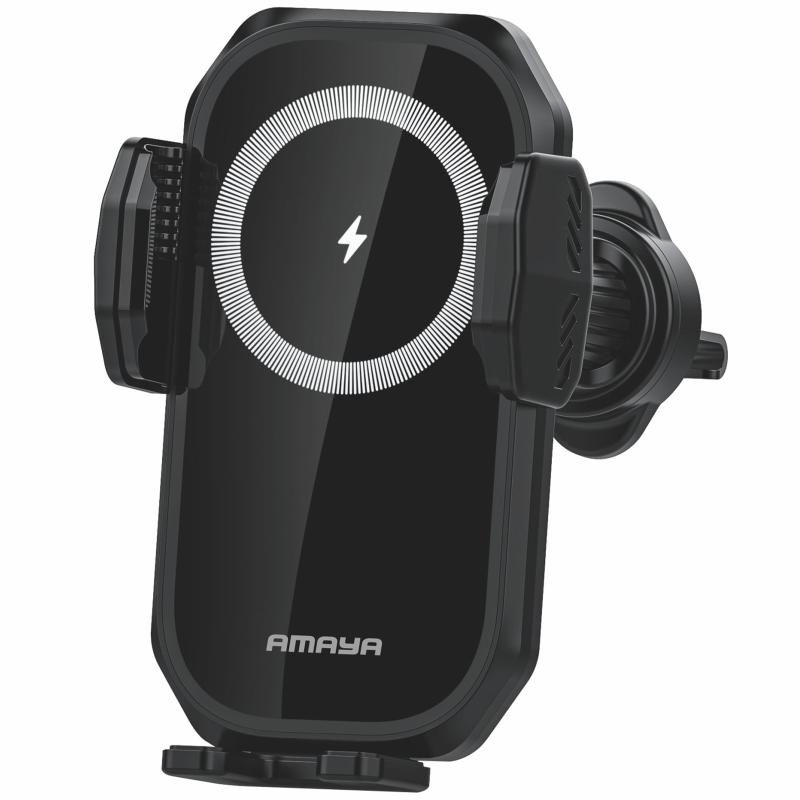 Автодержатель с БЗУ Amaya APH-W10 15W (air outlet) на картинке №1