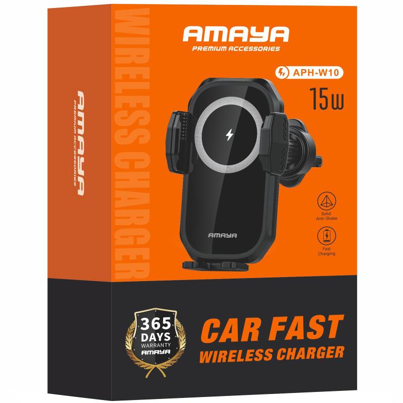 Автодержатель с БЗУ Amaya APH-W10 15W (air outlet) на картинке №2