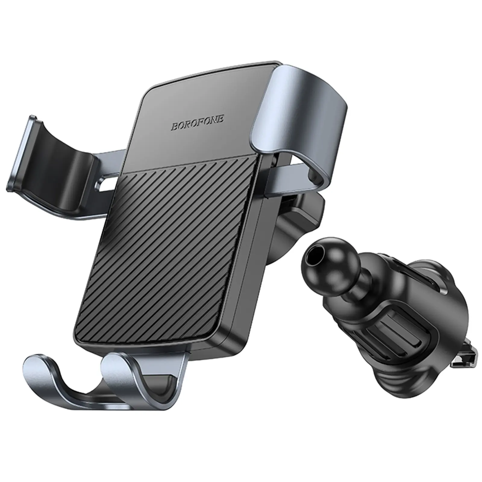 Автодержатель Borofone BH118 Refined, Black / Metal gray 3, купить оптом с доставкой