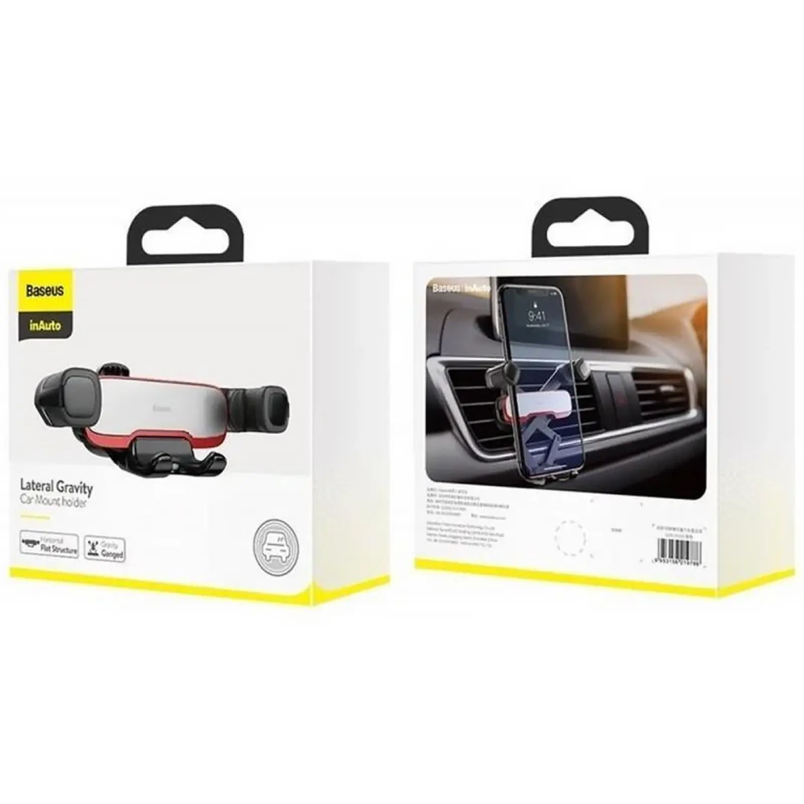 Автодержатель Baseus Mr Hui Gravity Car Mount (SUYL-HU0), Silver 1, купить оптом с доставкой