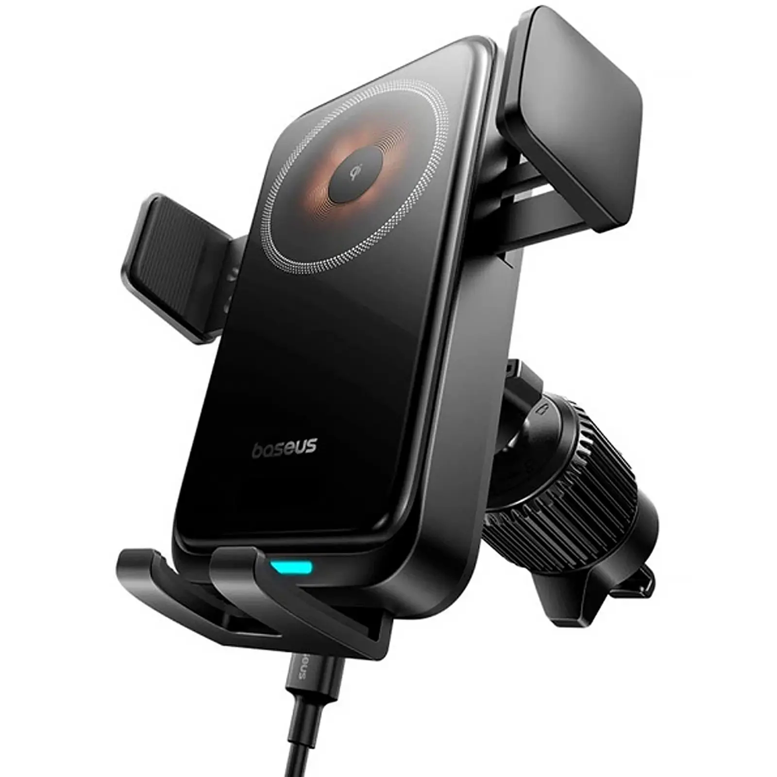 Автодержатель с БЗУ Baseus Wisdom Pro Auto Wireless Charging (C40381501123), Cosmic Black 4, купить оптом с доставкой