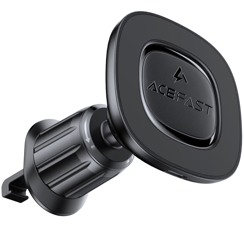 Автодержатель с БЗУ Acefast D46 QI2 Magnetic Charging 15W (air outlet), Black 3, купить оптом с доставкой