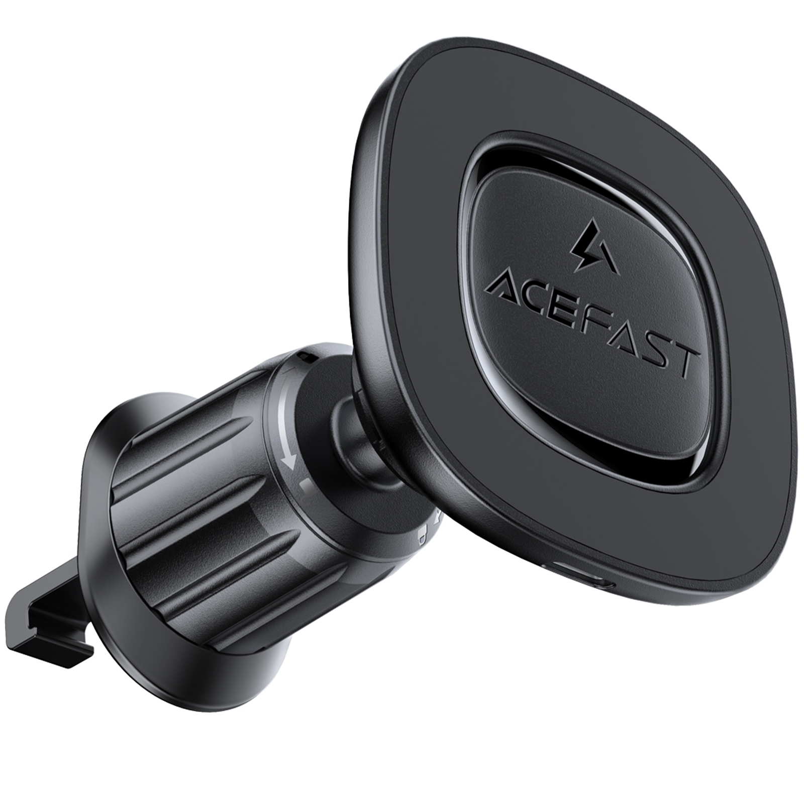Автодержатель с БЗУ Acefast D46 QI2 Magnetic Charging 15W (air outlet), Black 3, купить оптом с доставкой