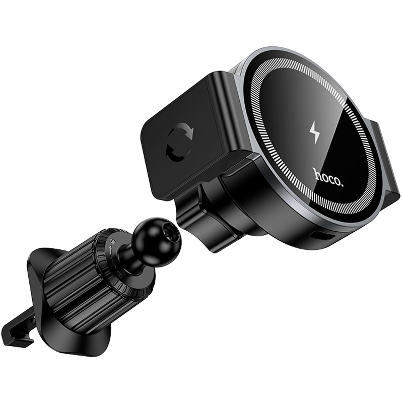 Уценка Автодержатель с БЗУ Hoco HW35 Power 15W (air outlet), Поврежденная упаковка / Black 3, купить оптом с доставкой