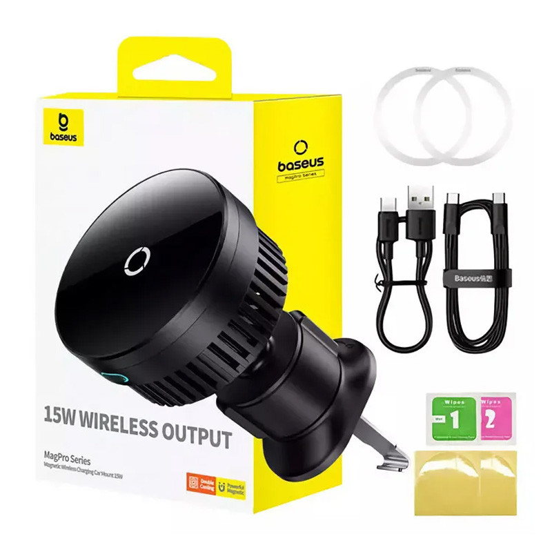 Автотримач з БЗП Baseus MagPro Air Vent Version 15W (C40164100121-00) дивитися фото №6