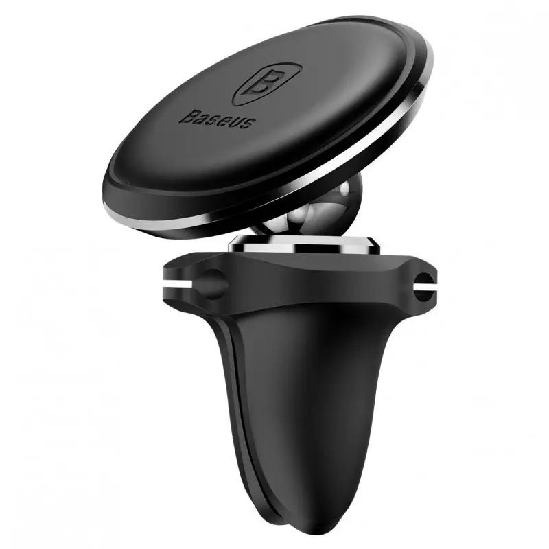 Автотримач Baseus Magnetic OS with cable clip (air outlet) (C40141201113), Black, купити оптом з доставкою
