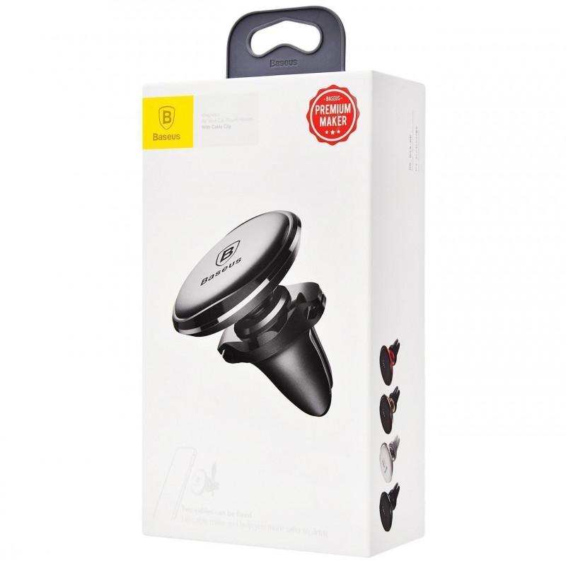 Автотримач Baseus Magnetic OS with cable clip (air outlet) (C40141201113) на малюнкі №6