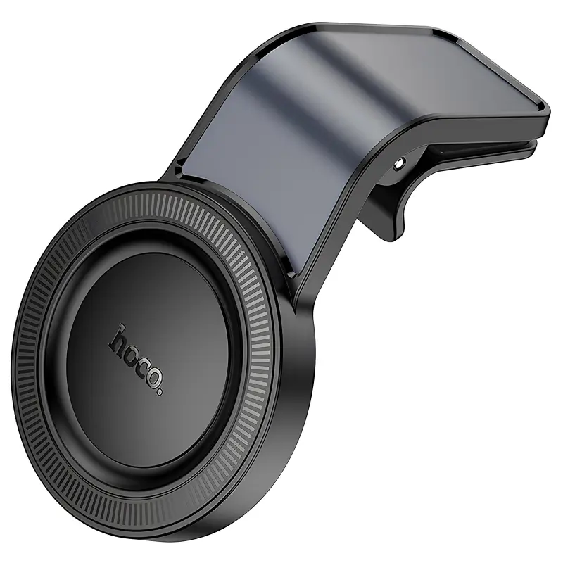Автотримач Hoco H59 Show ring magnetic (L air outlet), Black / Metal gray 6, купити оптом з доставкою