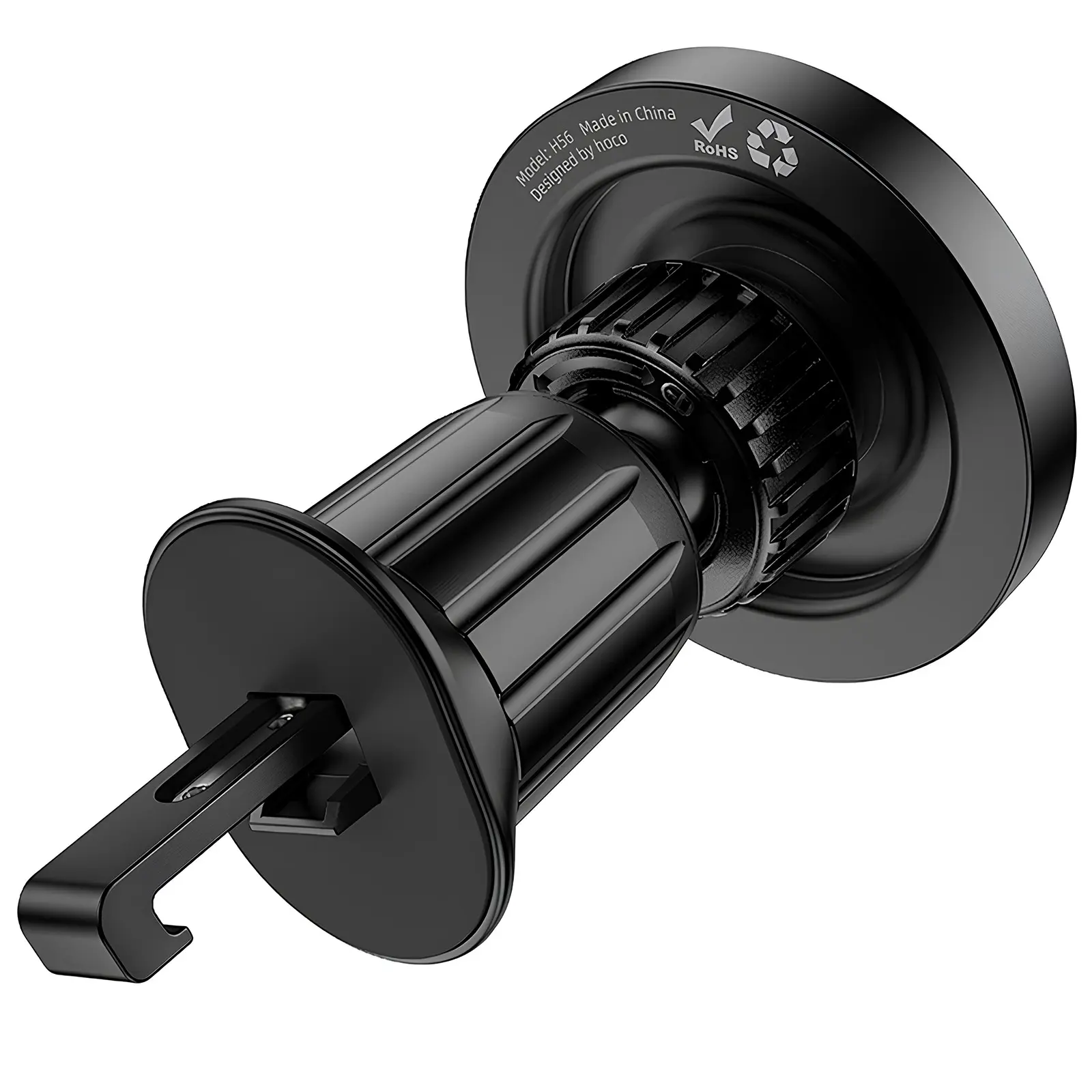 Автодержатель Hoco H56 Show ring magnetic (air outlet), Black 2, купить оптом с доставкой