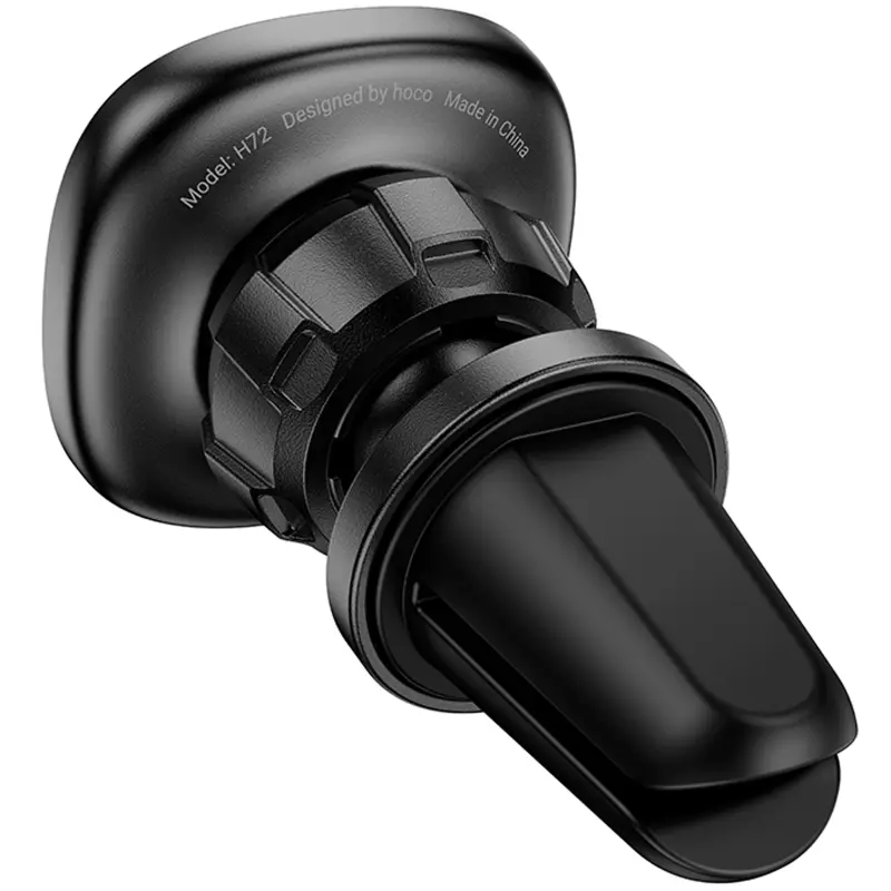 Автотримач Hoco H72 Crown magnetic (air outlet), Black / Metal gray 4, купити оптом з доставкою