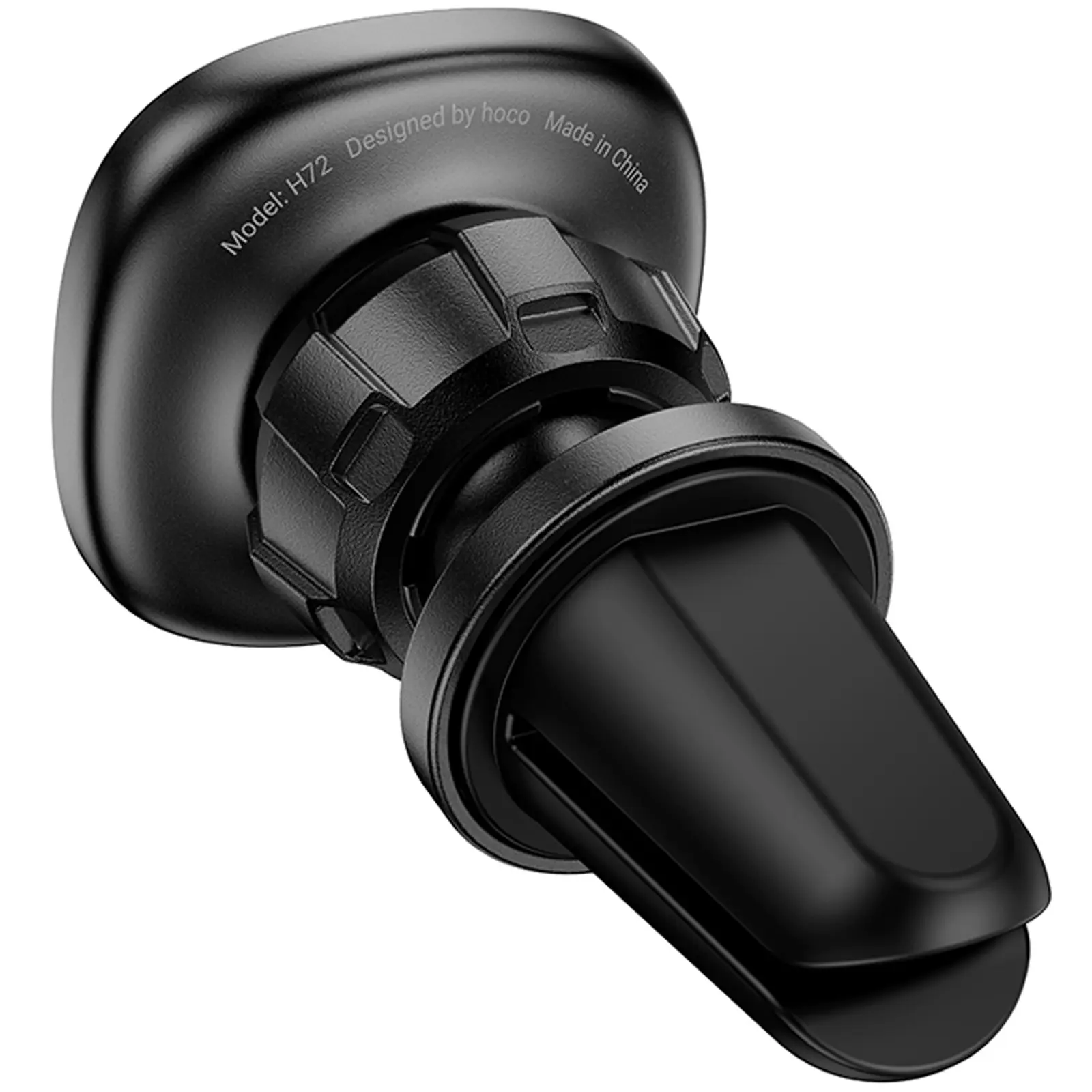 Автотримач Hoco H72 Crown magnetic (air outlet), Black / Metal gray 4, купити оптом з доставкою