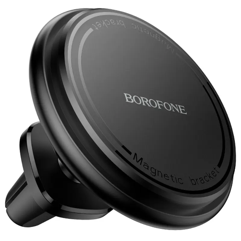 Автотримач Borofone BH135 Parker ring magnetic (air outlet), Black, купити оптом з доставкою