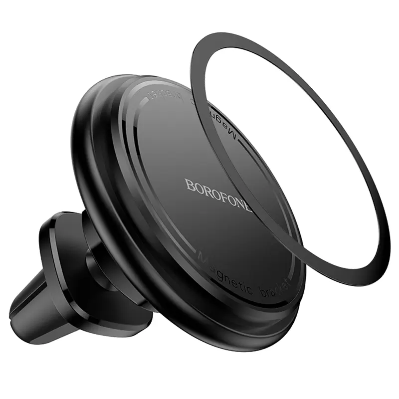 Автотримач Borofone BH135 Parker ring magnetic (air outlet), Black 4, купити оптом з доставкою