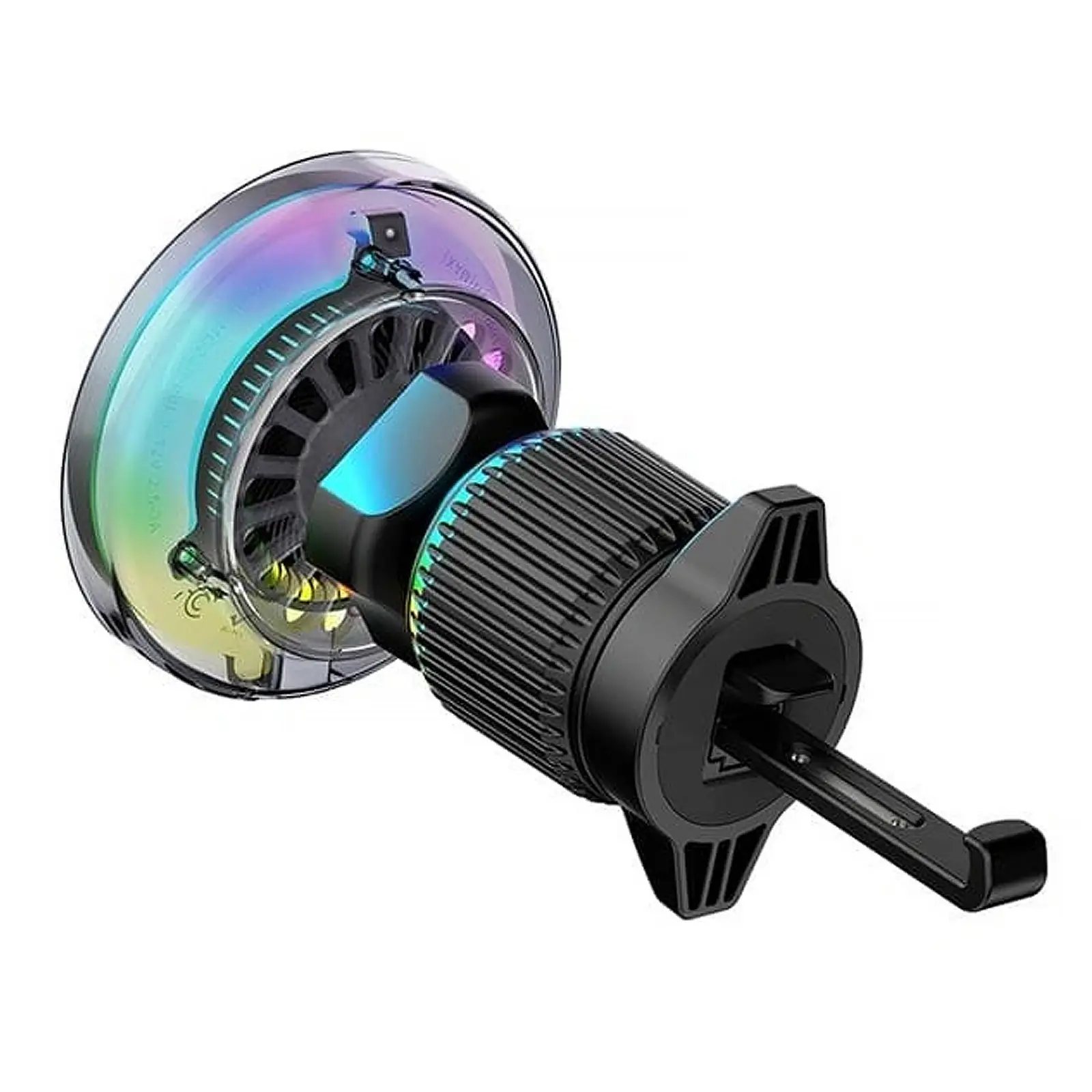 Автодержатель с БЗУ WIWU CH-324 Aurora Qi2 15W, Black 1, купить оптом с доставкой