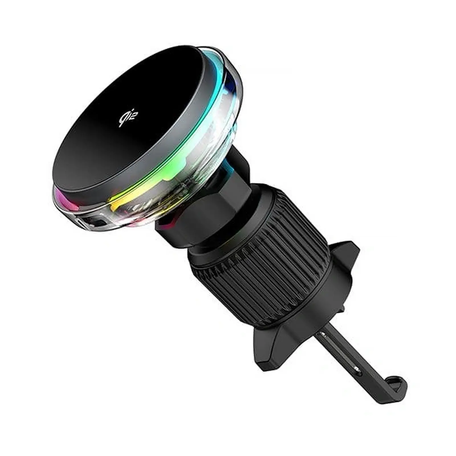 Автодержатель с БЗУ WIWU CH-324 Aurora Qi2 15W, Black 2, купить оптом с доставкой
