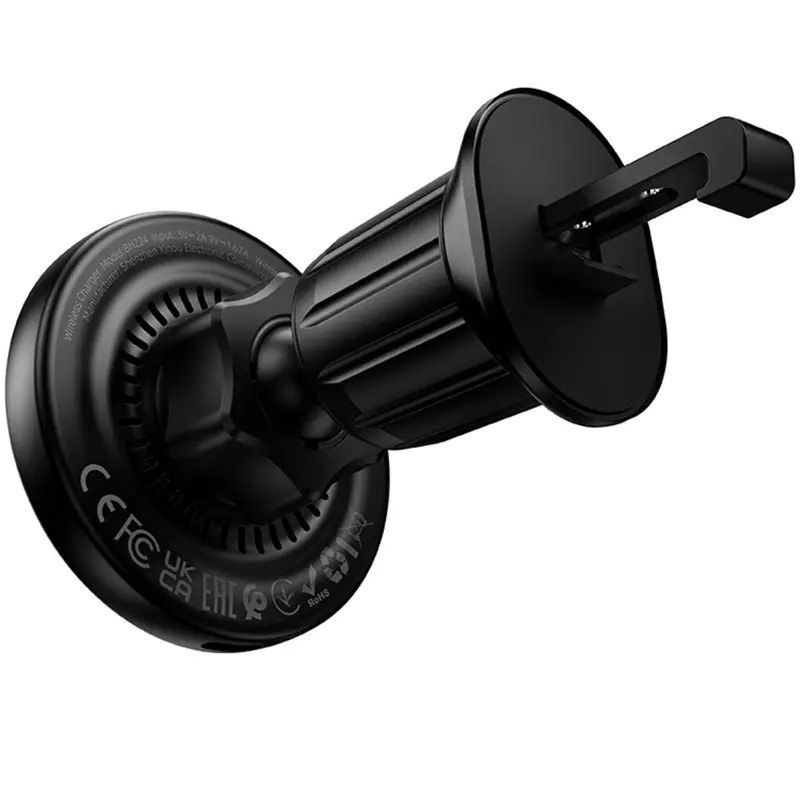 Автотримач з БЗП Borofone BH224 Flash 15W (air outlet), Black 2, купити оптом з доставкою