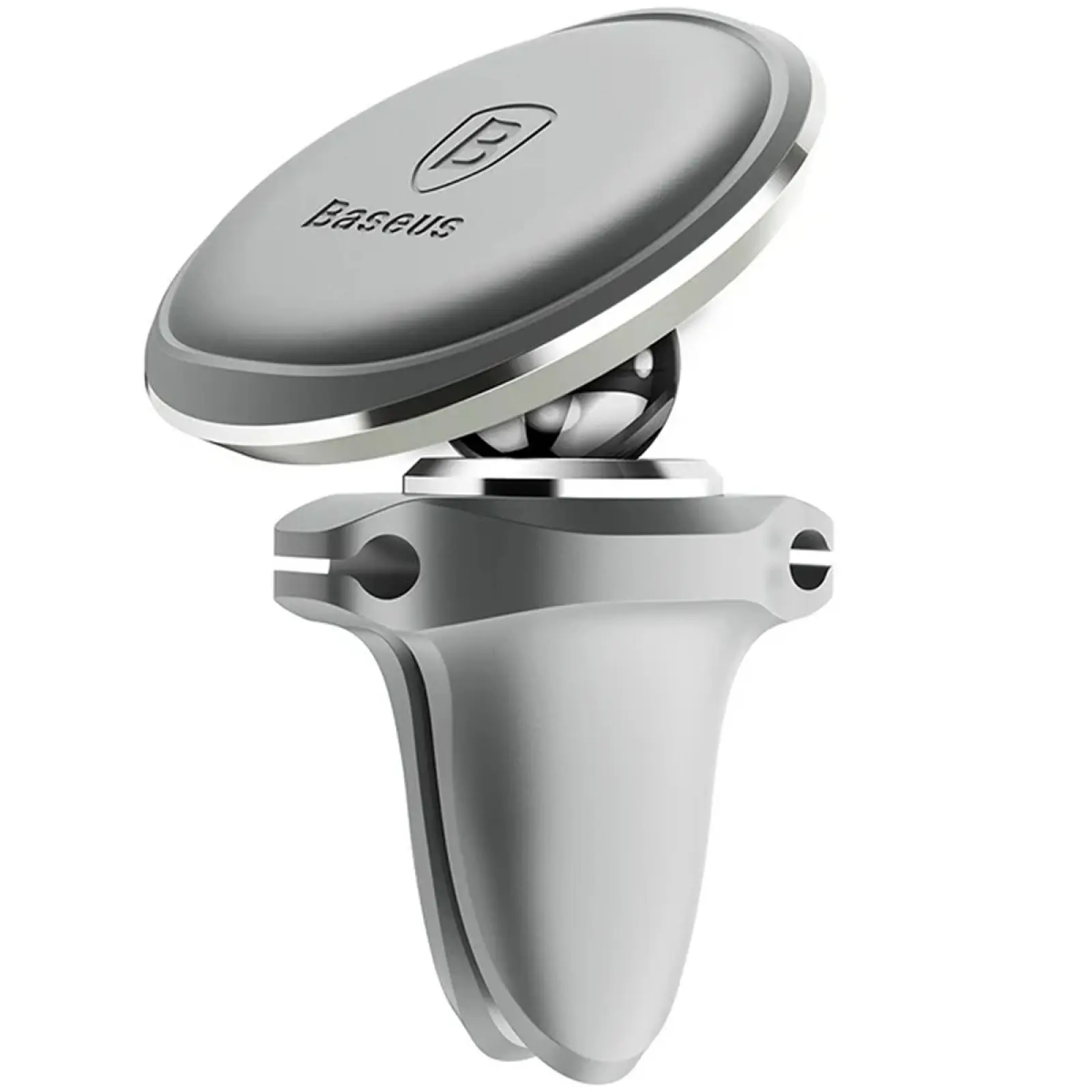 Автодержатель магнитный Baseus Magnetic Air Vent OS with cable clip (C40141201113-00), Silver, купить оптом с доставкой