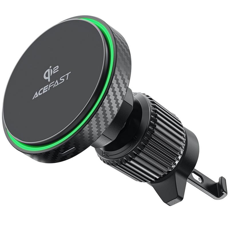 Автотримач з БЗП Acefast D33 Qi2 Magnetic Wireless Charging 15W на малюнкі №1