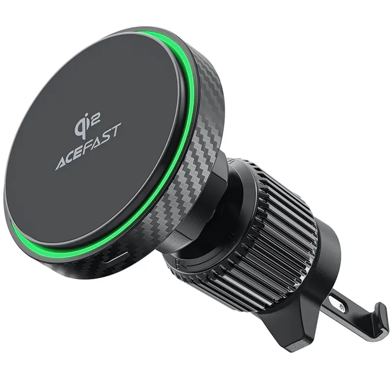 Автодержатель с БЗУ Acefast D33 Qi2 Magnetic Wireless Charging 15W, Black, купить оптом с доставкой