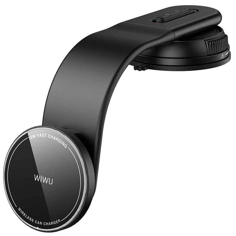 Автодержатель с БЗУ WIWU CH-327 Universal Automatic 15W, Black 5, купить оптом с доставкой