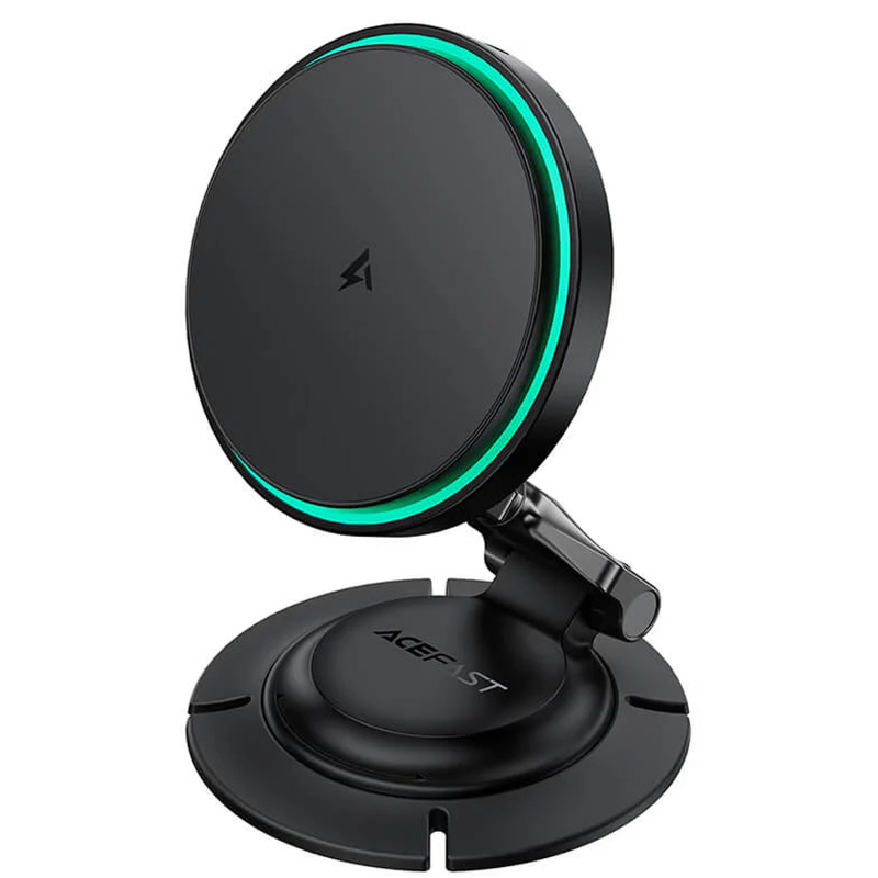 Автодержатель с БЗУ Acefast D65 Magnetic Wireless Charging 15W на картинке №1