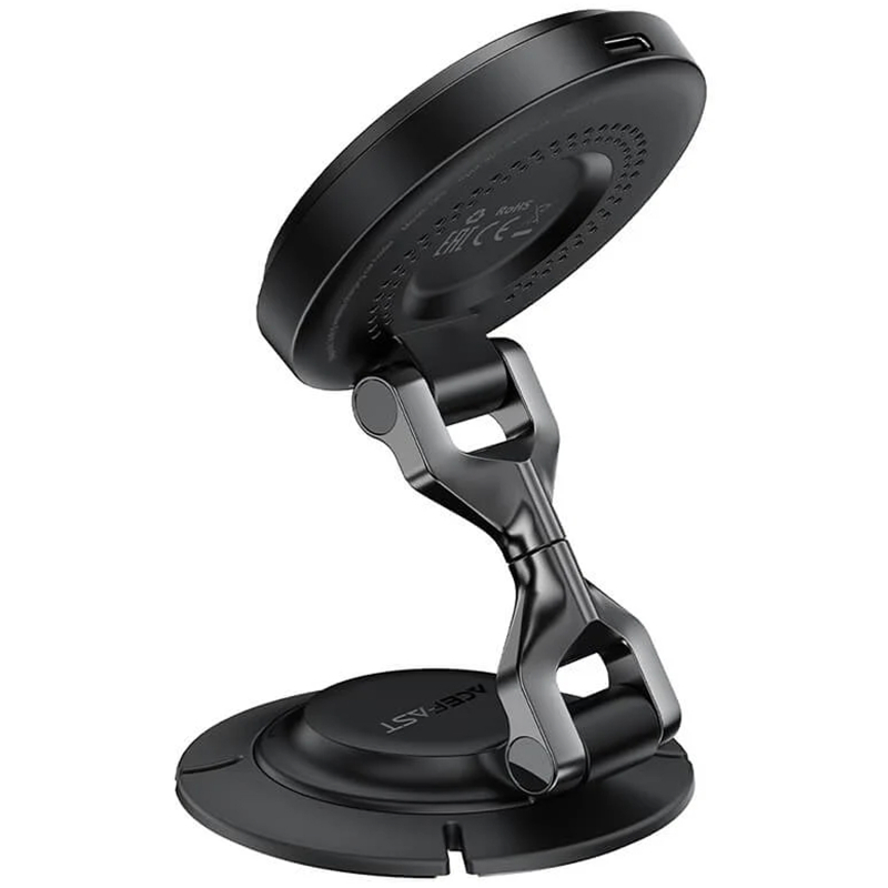 Автодержатель с БЗУ Acefast D65 Magnetic Wireless Charging 15W на картинке №3