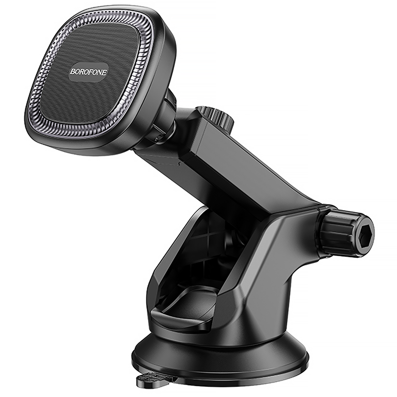 Автотримач Hoco H97 Eminent pull clip (center console), Black, купити оптом з доставкою