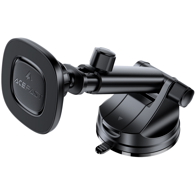 Автодержатель с БЗУ Acefast D47 Magnetic Charging 15W (center console), Black 4, купить оптом с доставкой