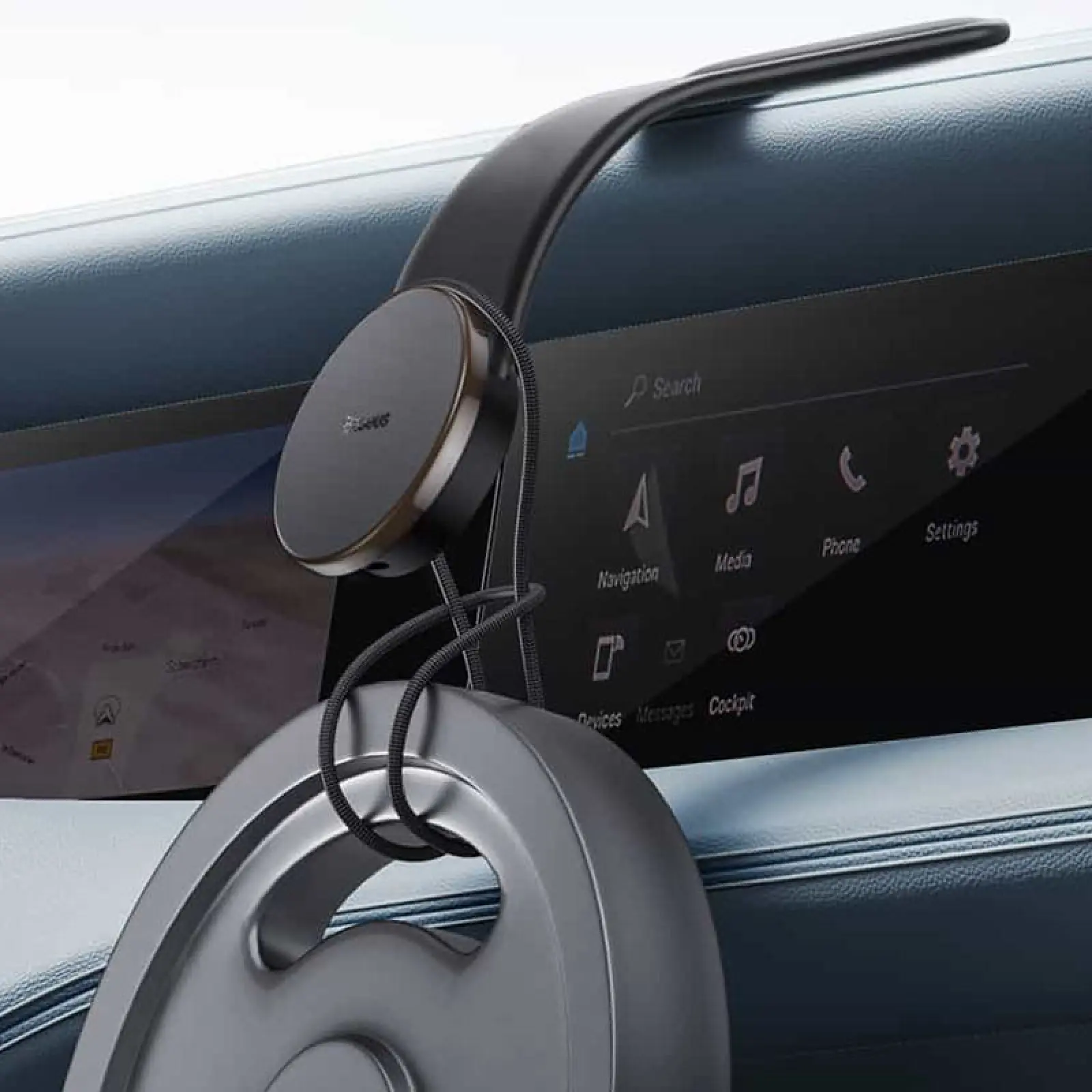 Автотримач з БЗП Baseus C02 Pro Series Magnetic Wireless Charging Car Mount Cluster (C40156), Black 6, купити оптом з доставкою