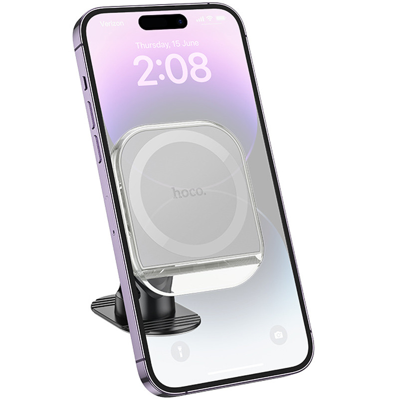 Автотримач Hoco H43 Crystal ring magnetic (center console) на малюнкі №2