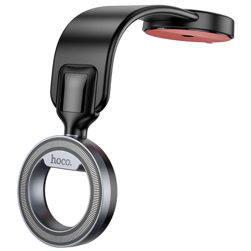 Автотримач Hoco H71 Totem Ring magnetic (center console), Black metal gray, купити оптом з доставкою