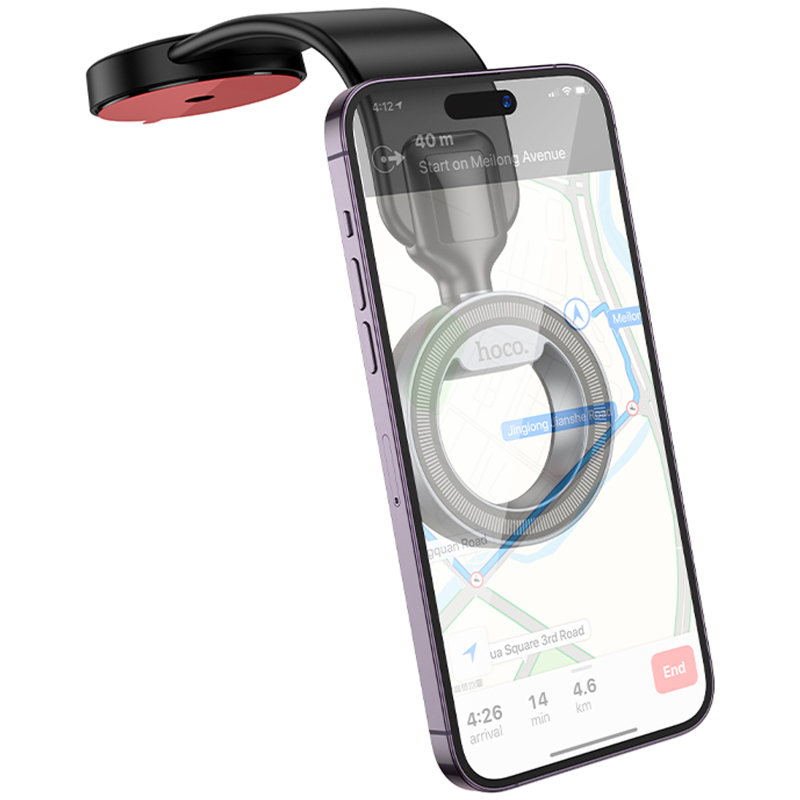 Автодержатель Hoco H71 Totem Ring magnetic (center console) на картинке №3