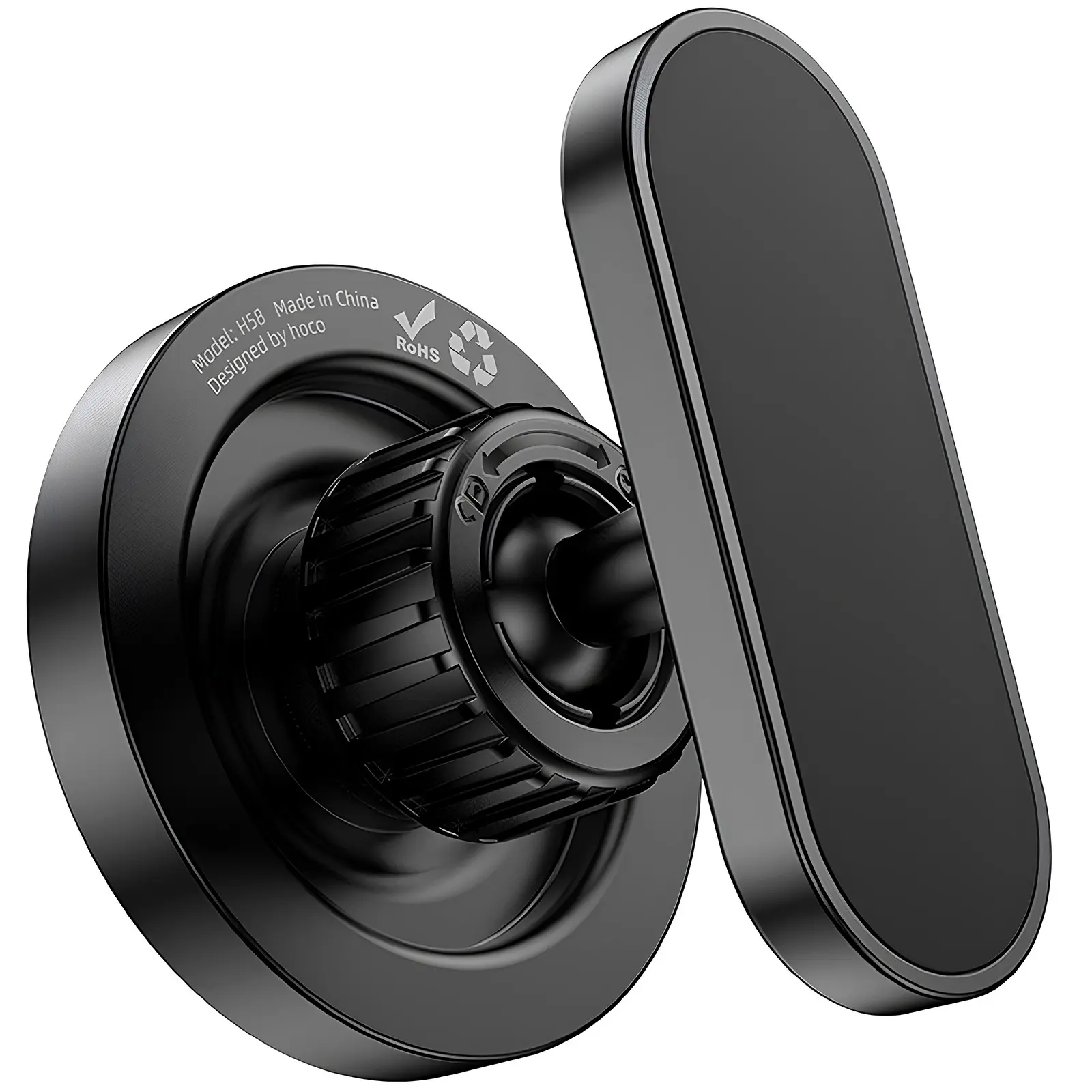 Автодержатель Hoco H58 Show ring magnetic (multi-scene), Black 5, купить оптом с доставкой