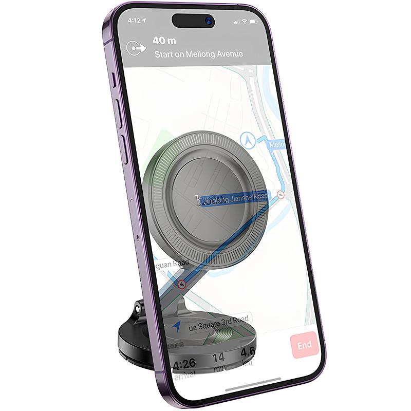 Автотримач Hoco H61 Show folding ring magnetic (dashboard) на малюнкі №3