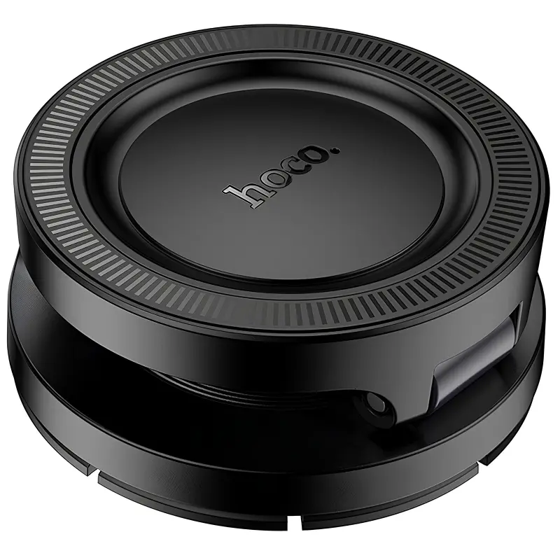 Автотримач Hoco H61 Show folding ring magnetic (dashboard), Black / Metal gray 5, купити оптом з доставкою
