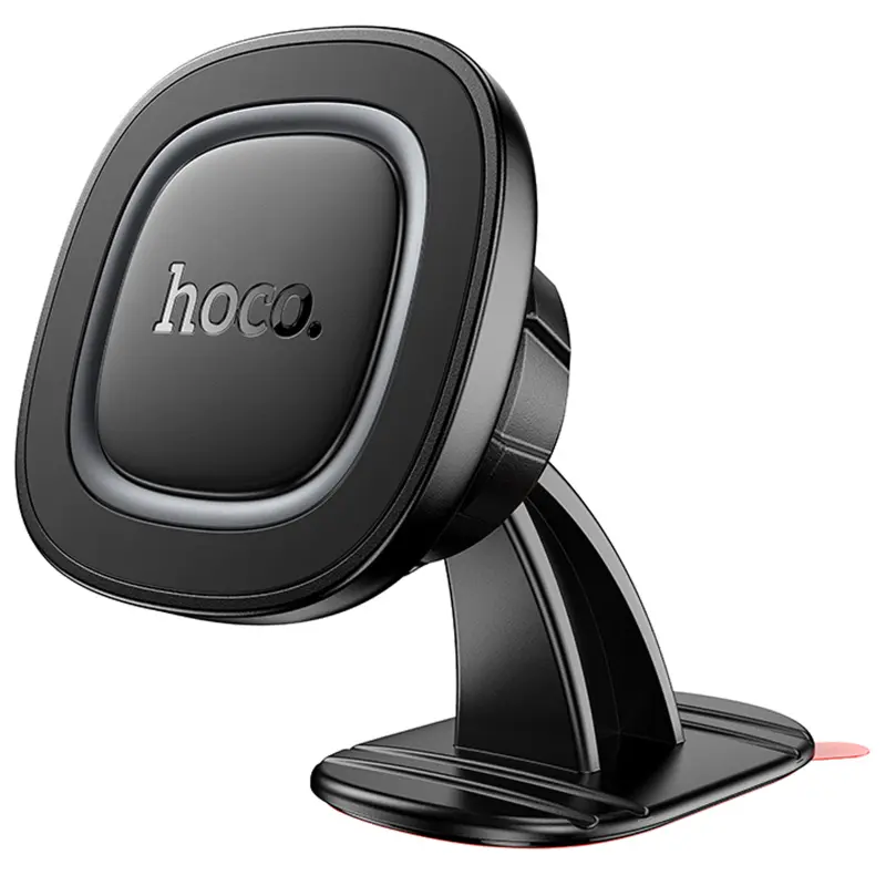 Автотримач Hoco H73 Crown magnetic (center console), Black / Metal gray, купити оптом з доставкою
