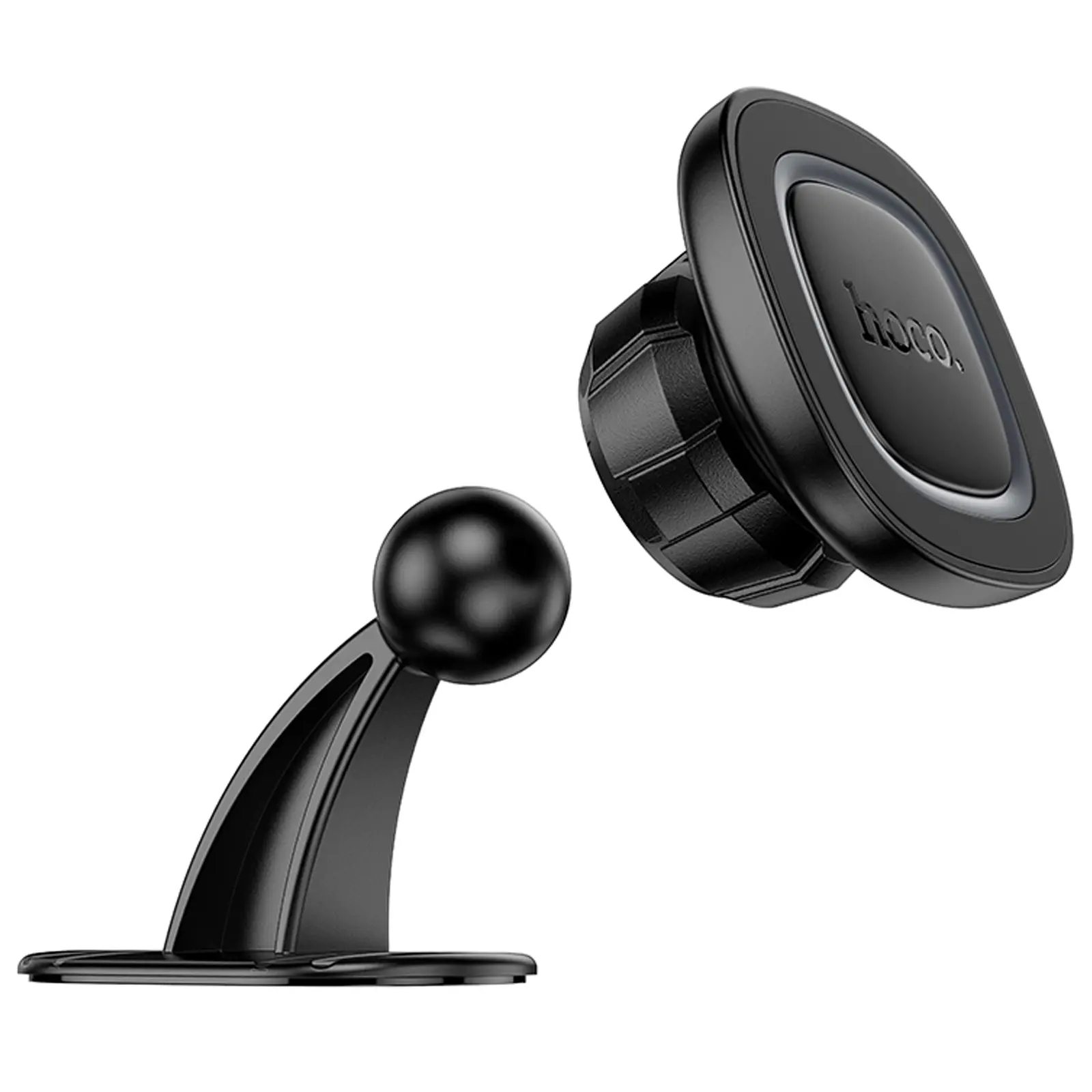 Автотримач Hoco H73 Crown magnetic (center console), Black / Metal gray 2, купити оптом з доставкою