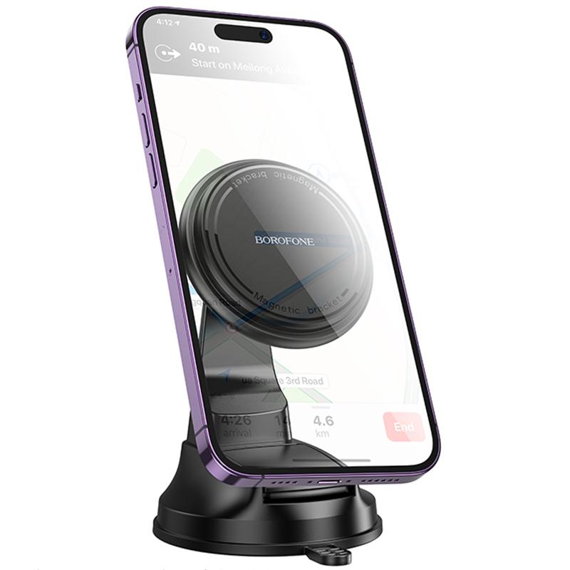 Автотримач Borofone BH136 Parker ring magnetic (center console) на малюнкі №2