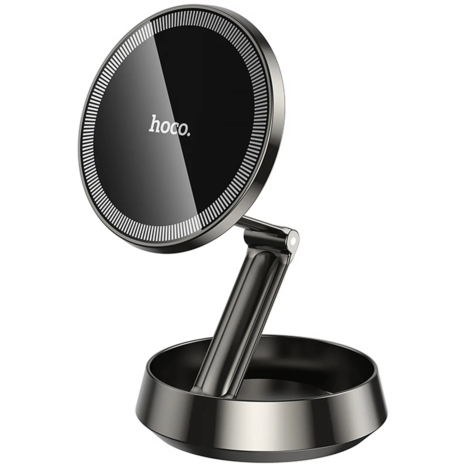 Автодержатель Hoco H83 Metal ring magnetic (center console), купить оптом с доставкой