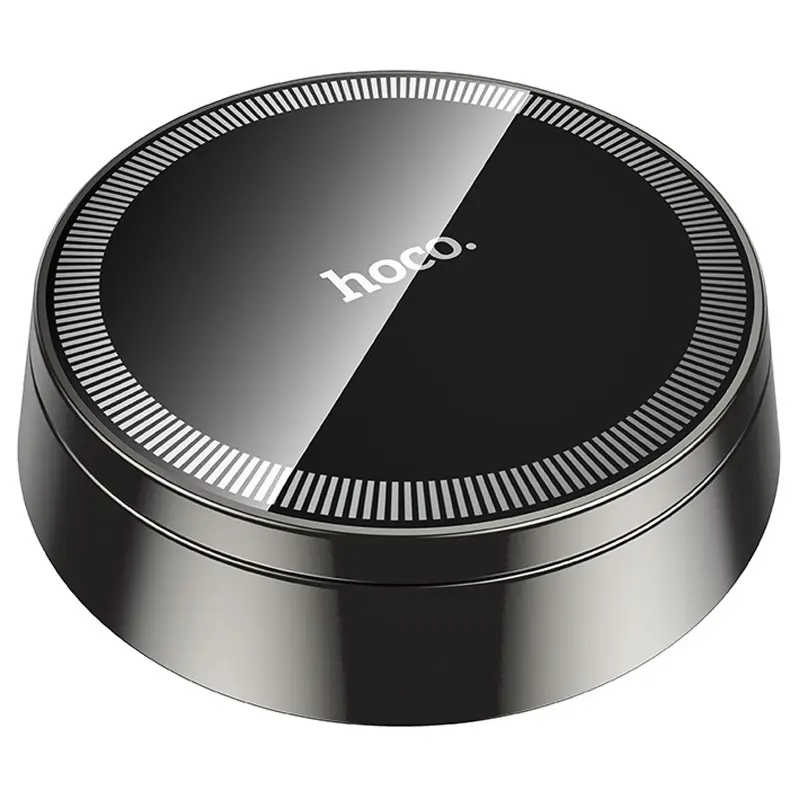 Автодержатель Hoco H83 Metal ring magnetic (center console), Metal grey 3, купить оптом с доставкой