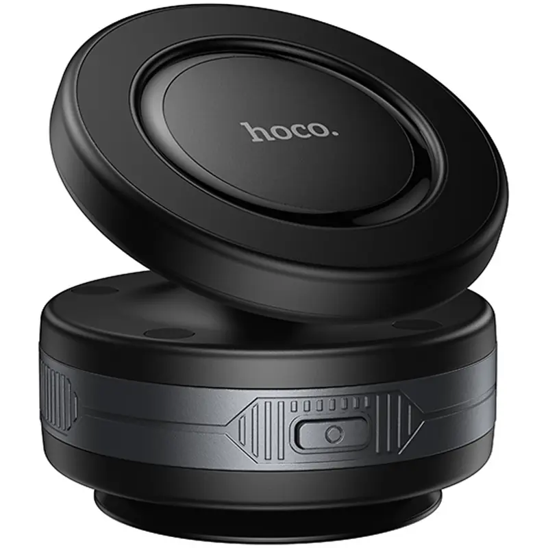 Автодержатель Hoco H87 Dragon electric suction cup magnetic (universal), Black / Metal gray, купить оптом с доставкой