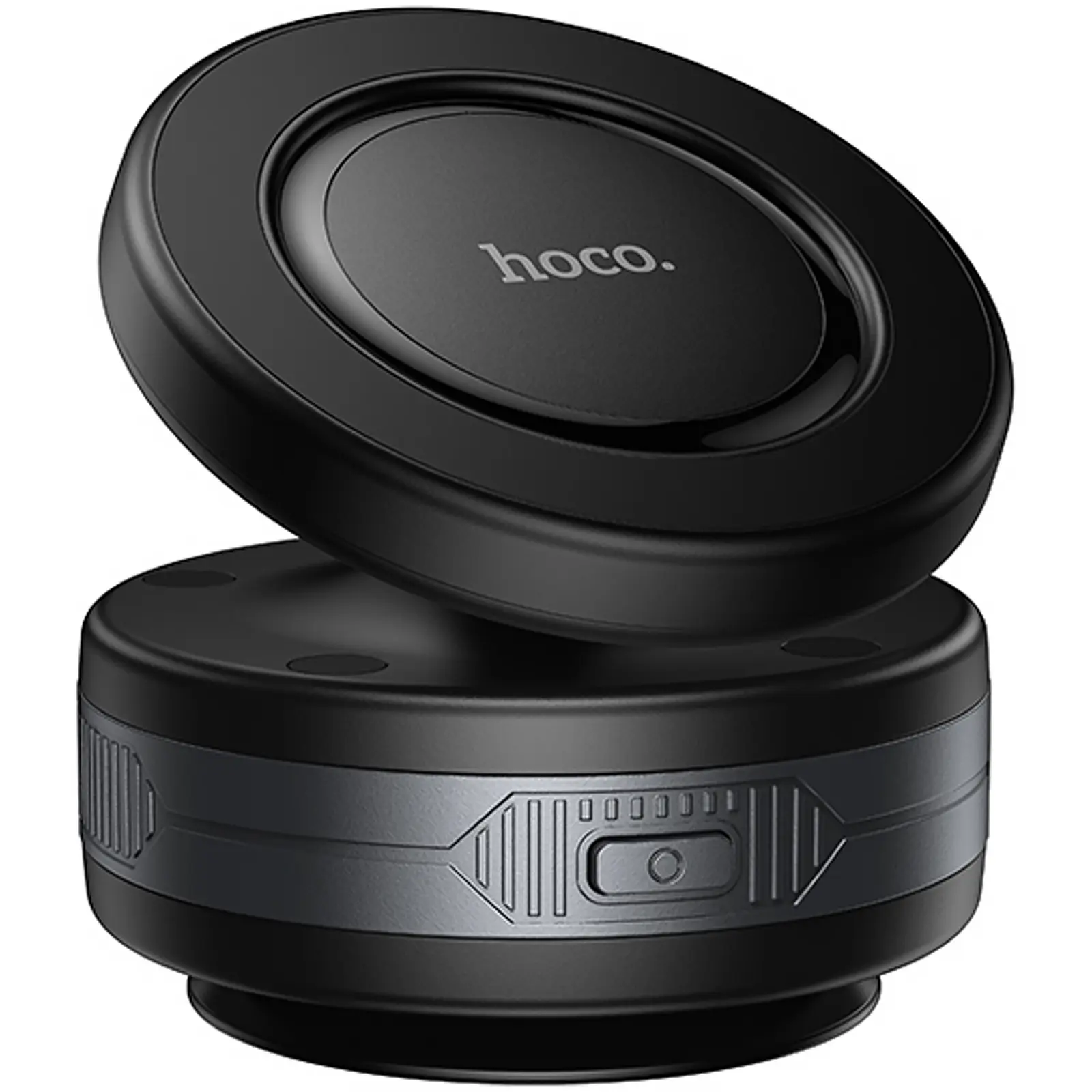 Автодержатель Hoco H87 Dragon electric suction cup magnetic (universal), Black / Metal gray, купить оптом с доставкой