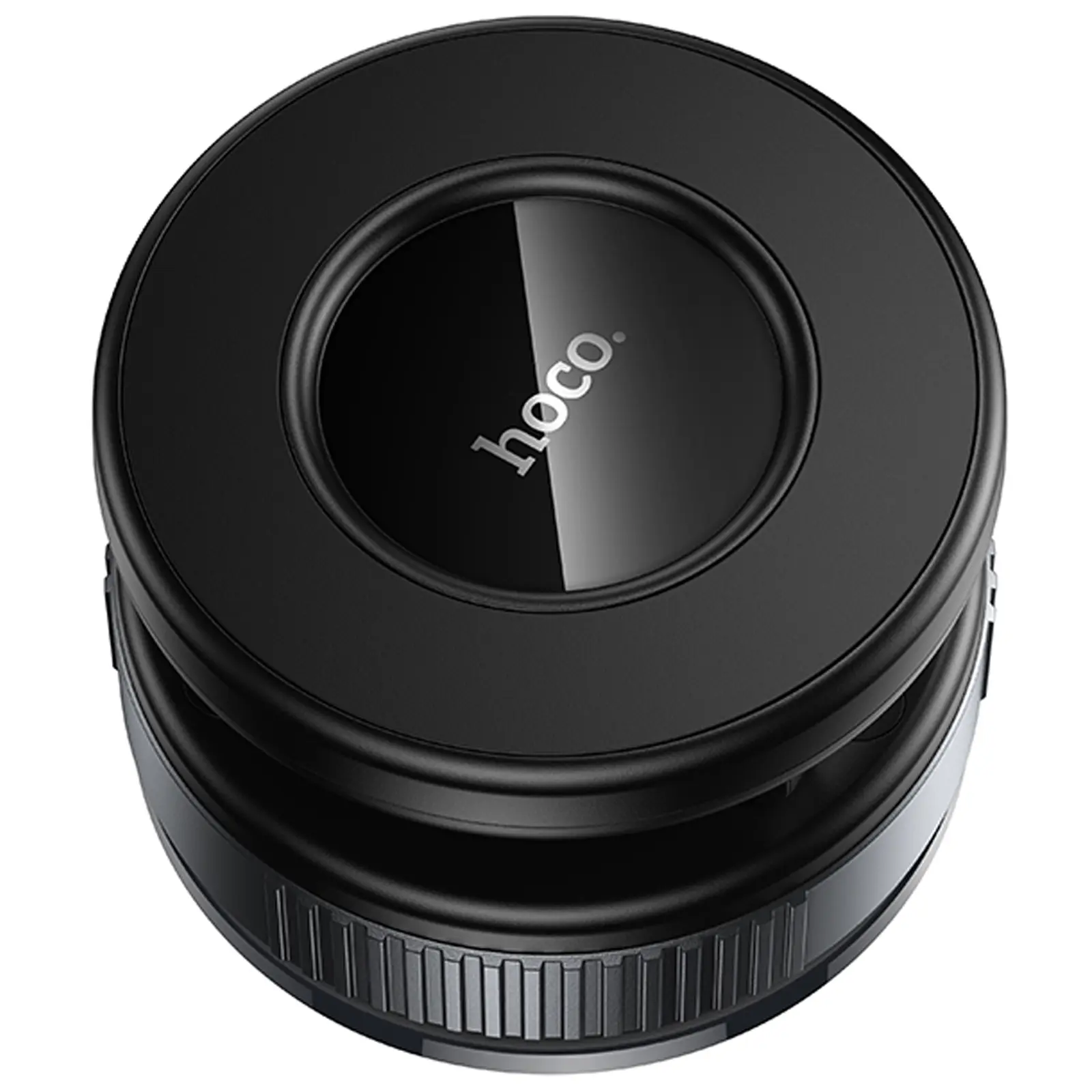 Автотримач Hoco H86 Dragon manual suction cup magnetic (universal), Black / Metal gray 2, купити оптом з доставкою