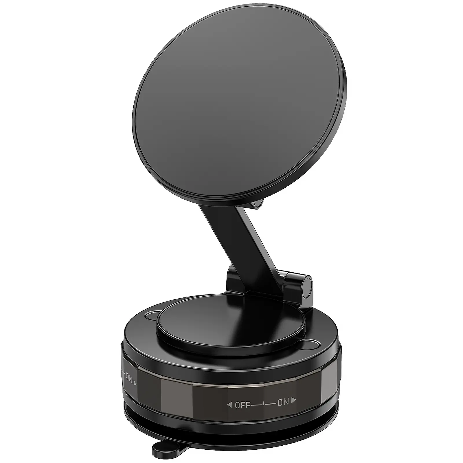Автодержатель WIWU Wi-CH057 Holdex Magnetic Car Holder with Vacuum Mount, Black, купить оптом с доставкой