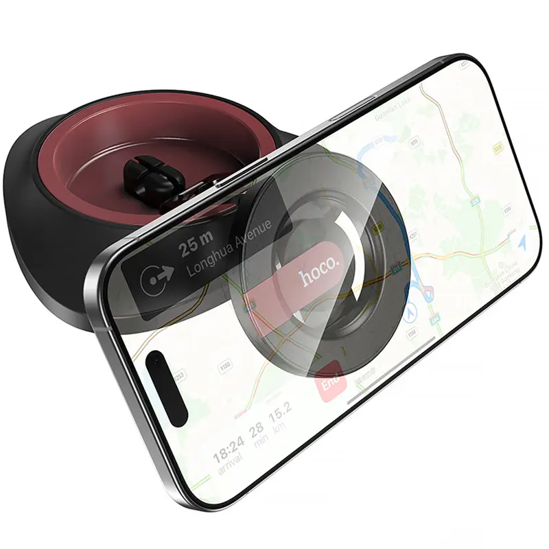 Автодержатель Hoco H90 Tower magnetic (dashboard), Black / Red 1, купить оптом с доставкой