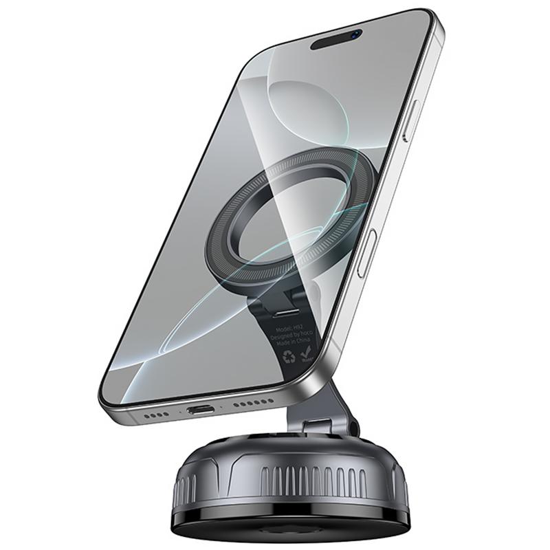 Автодержатель Hoco H92 High vacuum suction cup magnetic (universal) на картинке №1