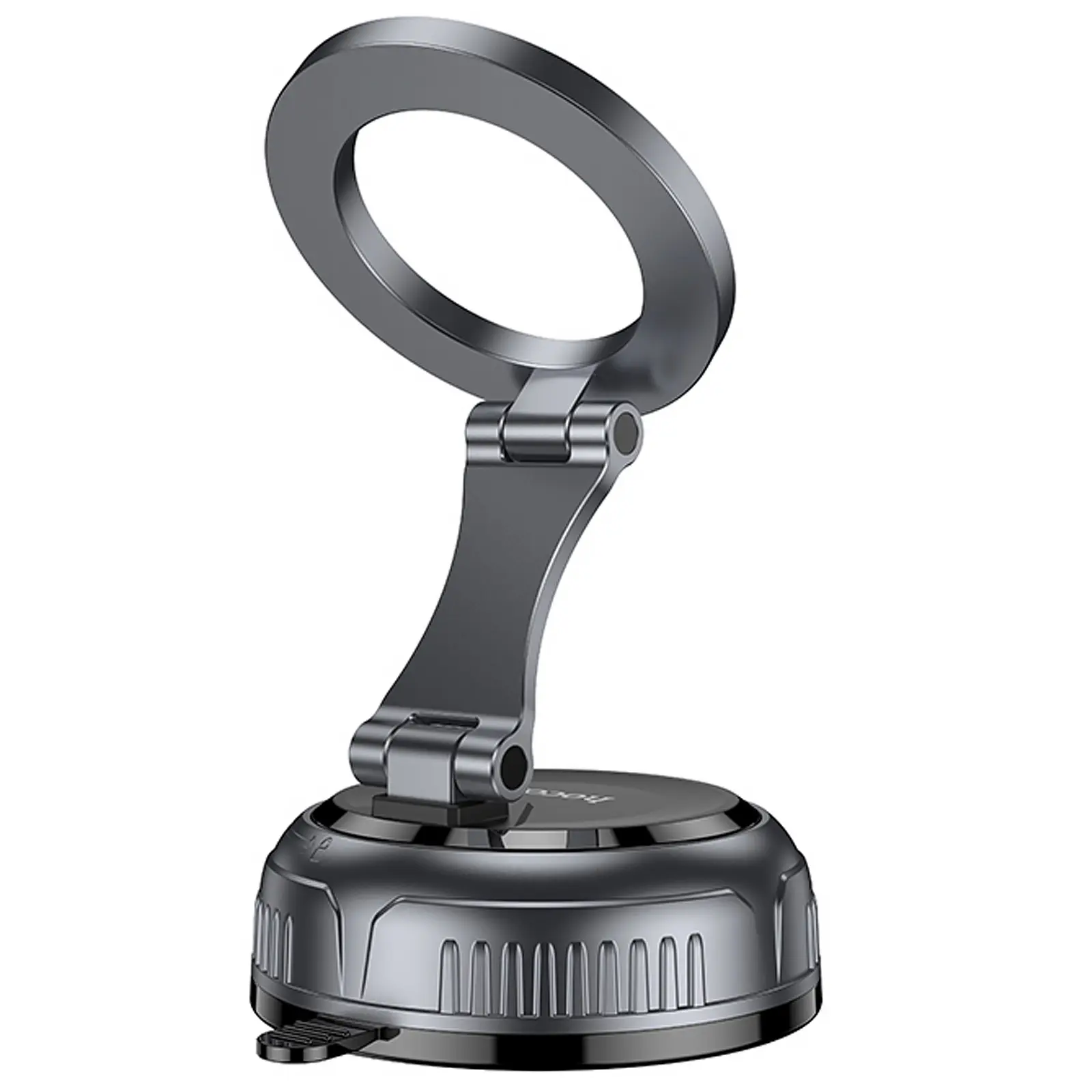 Автодержатель Hoco H92 High vacuum suction cup magnetic (universal), Black / Metal gray 2, купить оптом с доставкой