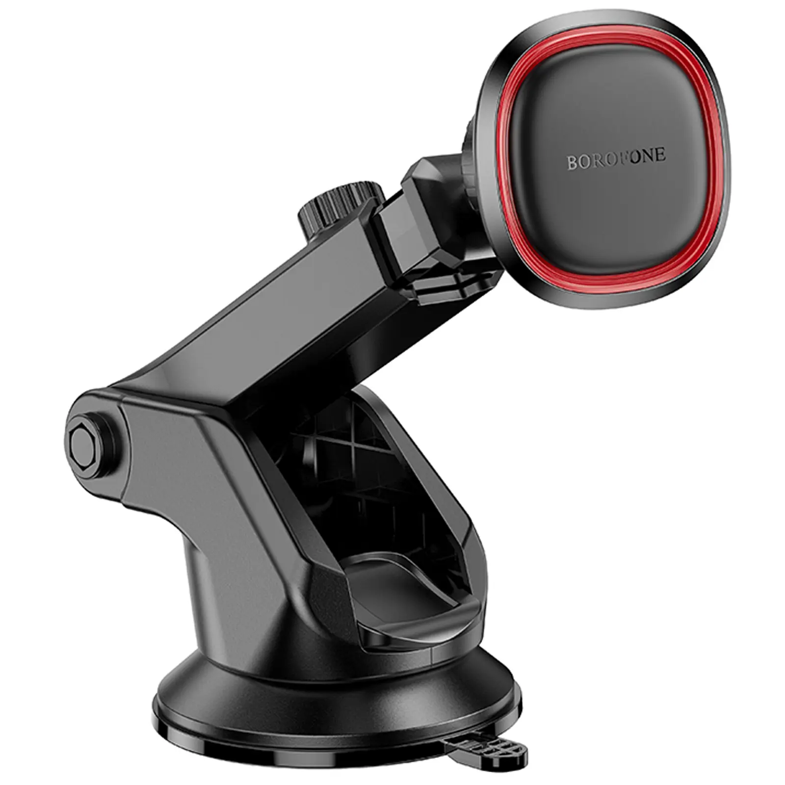 Автодержатель Borofone BH125 Roman magnetic (center console), Black / Red 3, купить оптом с доставкой
